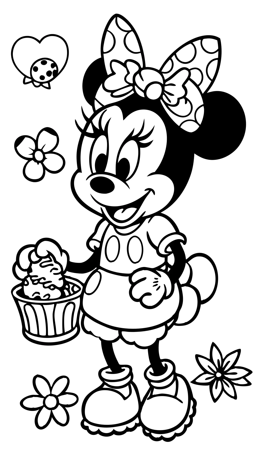 minnie printable coloring pages